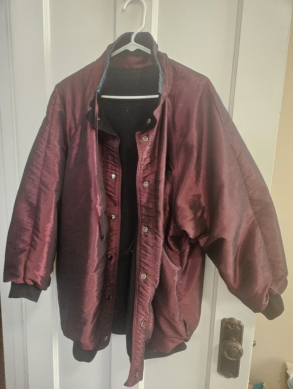 True Vintage Burgundy Purple Teal Black Jacket